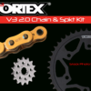 V3 Gold Chain Kits with Steel Spkt